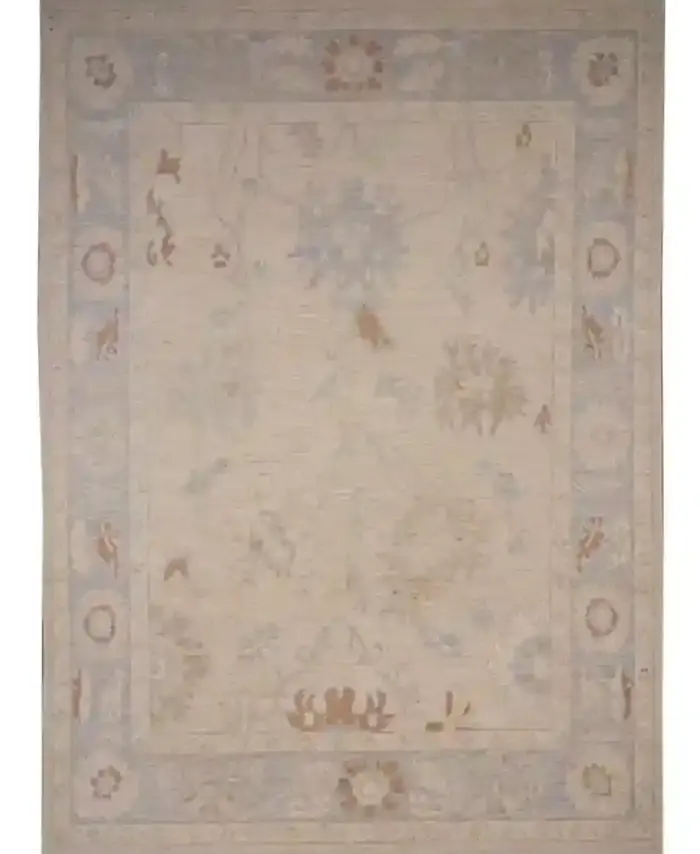 9 x 12 Subtle Blooms Oushak Rug
