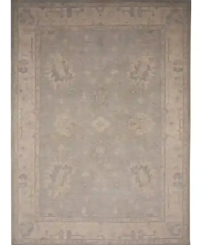 9 X 12 Washed Oushak Wool Rug