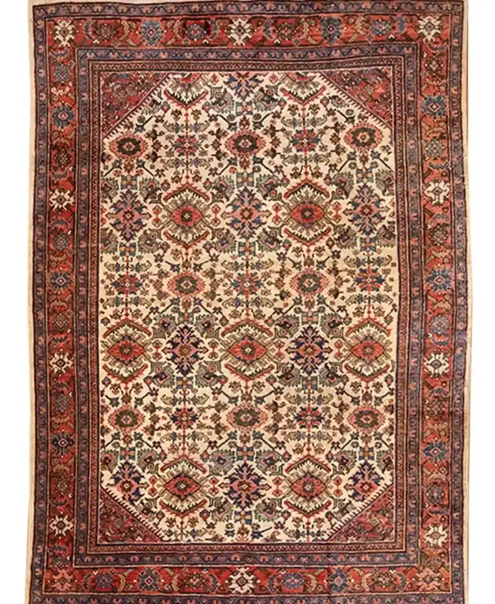 7 x 10 All-Over Design Antique Mahal Rug