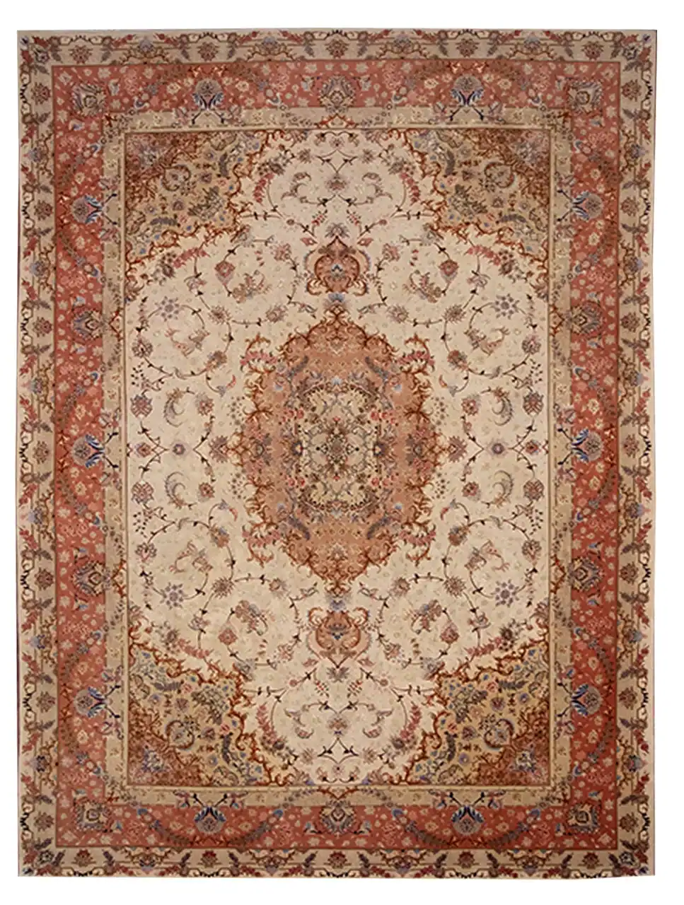8 X 12 Persian Tabriz Wool/Silk Rug